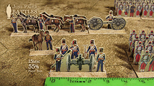 Just Paper Battles Crimea - Artillery, papercraft, Crimean War, Guerre de Crimee. Alma 1854