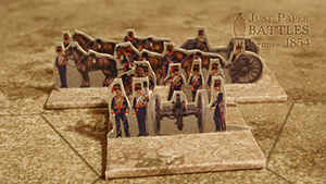 Just Paper Battles Crimea - British troops (10mm) 1854 Alma Modular Paper 2,5D Wargames System