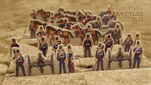 Just Paper Battles Crimea - British troops (10mm) 1854 Alma Modular Paper 2,5D Wargames System