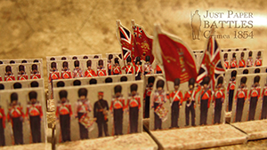 Just Paper Battles Crimea - British troops (10mm) 1854 Alma Modular Paper 2,5D Wargames System