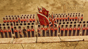 Just Paper Battles Crimea - British troops (10mm) 1854 Alma Modular Paper 2,5D Wargames System