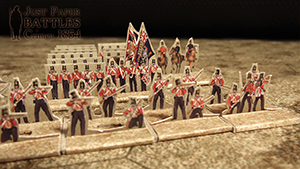 Just Paper Battles Crimea - British troops (10mm) 1854 Alma Modular Paper 2,5D Wargames System