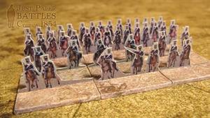 Just Paper Battles Crimea - British troops (6mm) 1854 Alma Modular Paper 2,5D Wargames System