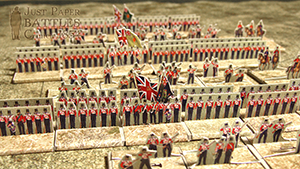 Just Paper Battles Crimea - British troops (6mm) 1854 Alma Modular Paper 2,5D Wargames System