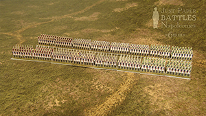 Just Paper Battles Napoleonics - French Army (6mm) 1807-1810  LInfanterie de Ligne. Modular Paper 2,5D Wargames System