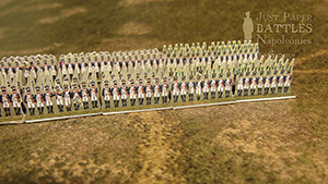 Just Paper Battles Napoleonics - French Army (6mm) 1807-1810  LInfanterie de Ligne. Modular Paper 2,5D Wargames System