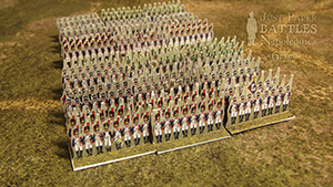 Just Paper Battles Napoleonics - French Army (6mm) 1807-1810  LInfanterie de Ligne. Modular Paper 2,5D Wargames System