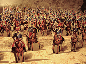 Just Paper Battles Crimea - L'Armée Française. Chasseurs d'Afrique (28mm) Balaclava 1854