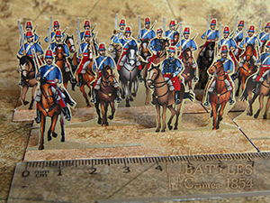 Just Paper Battles Crimea - L'Armée Française. Chasseurs d'Afrique (28mm) Balaclava 1854