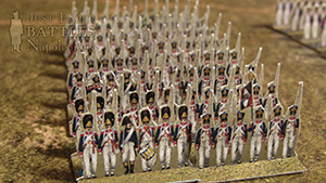 Just Paper Battles Napoleonics - French Army (10mm) 1807-1810  LInfanterie de Ligne. Modular Paper 2,5D Wargames System