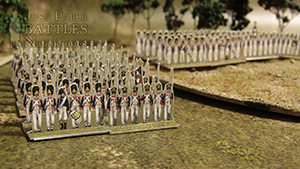 Just Paper Battles Napoleonics - French Army (10mm) 1807-1810  LInfanterie de Ligne. Modular Paper 2,5D Wargames System