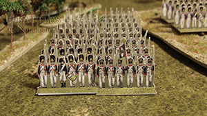Just Paper Battles Napoleonics - French Army (10mm) 1807-1810  LInfanterie de Ligne. Modular Paper 2,5D Wargames System