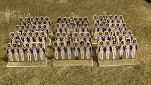 Just Paper Battles Napoleonics - French Army (10mm) 1807-1810  LInfanterie de Ligne. Modular Paper 2,5D Wargames System