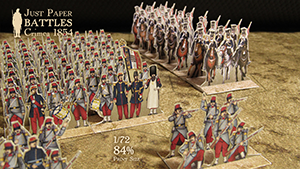 Just Paper Battles Crimea - papercraft, Crimean War, Guerre de Crimee. Alma 1854