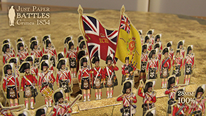 Just Paper Battles Crimea - British troops. Highland Brigade. Alma 1854 (28mm)