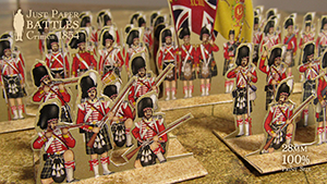 Just Paper Battles Crimea - British troops. Highland Brigade. Alma 1854 (28mm)