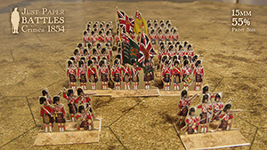 Just Paper Battles Crimea - British troops. Highland Brigade. Alma 1854 (28mm)