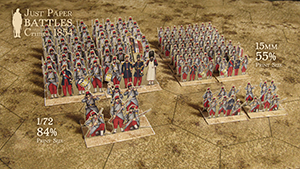 Just Paper Battles Crimea - Infantry, papercraft, Crimean War, Guerre de Crimee. Alma 1854