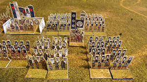 Just Paper Battles Samurai - Uesugi Kenshin troops (10mm) 上杉謙信軍 (戦國時代). Modular Paper 2,5D Wargames System.