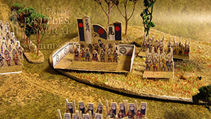 Just Paper Battles Samurai - Uesugi Kenshin troops (6mm) 上杉謙信軍 (戦國時代). Modular Paper 2,5D Wargames System.