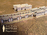 Just Paper Battles Napoleonics - Russian Army (6mm). Command & colours napoleonics Modular Paper 2,5D Wargames System