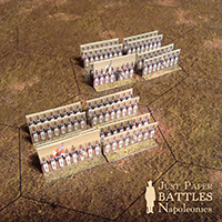 Just Paper Battles Napoleonics - Russian Army (6mm). Command & colours napoleonics Modular Paper 2,5D Wargames System