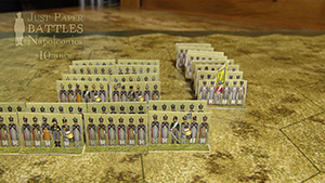 Just Paper Battles Napoleonics - Saxon army 1810-1813 Königlich Sächsische Heer (10mm)