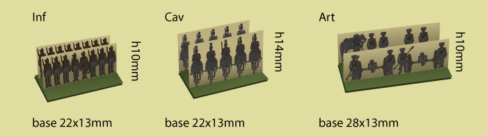 Modular Paper 2,5D Wargames System. 6mm