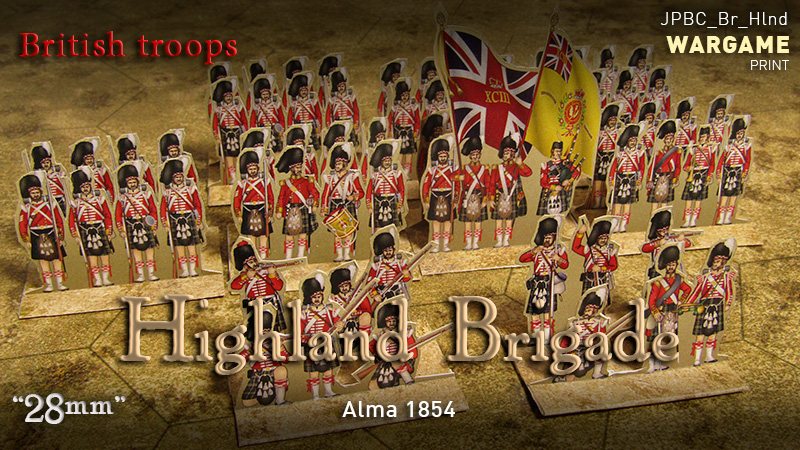 JPBC - Highland Brigade. British troops. Alma 1854. ('28mm')