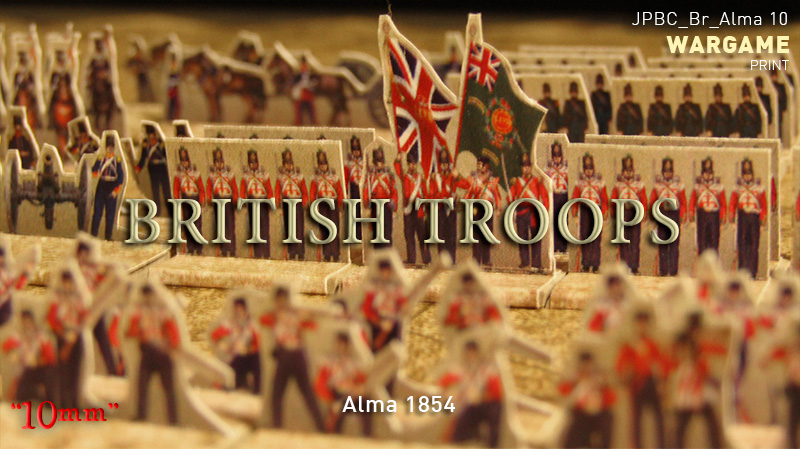 Just Paper Battles Crimea - British troops (10mm) Alma 1854