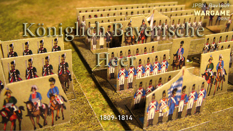 Just Paper Battles Napoleonics - Bavarian army 1809-1814 Königlich Bayerische Heer (10mm) 1809-1814