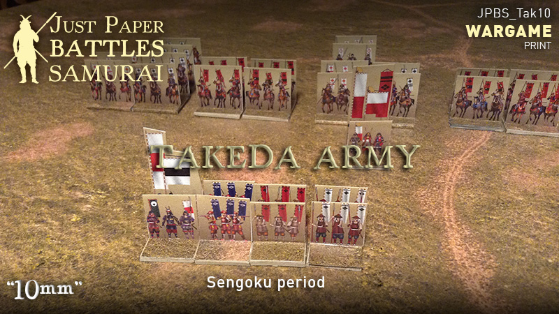 Just Paper Battles Samurai - Takeda army (10mm)